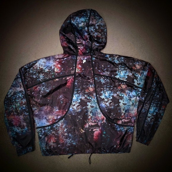 Fila Women's Abstract Black Bomber Jacket - Picture 2 of 8